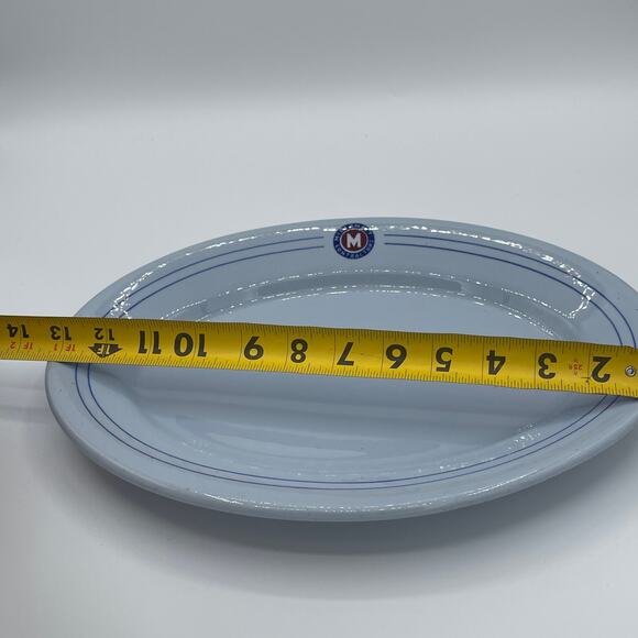 Vintage McNicol Paragon China “Blue Lune” 13” x 9” Oval Plate/ Platter - Picture 4 of 5